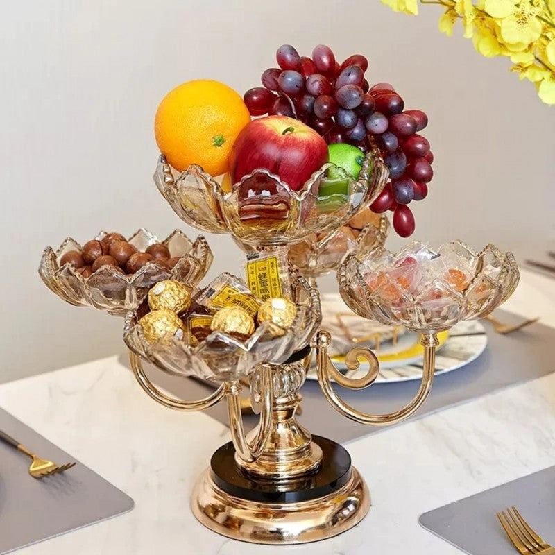 Rotating Dry fruit Plate Rack