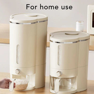 Rice Dispenser With Measuring Cup