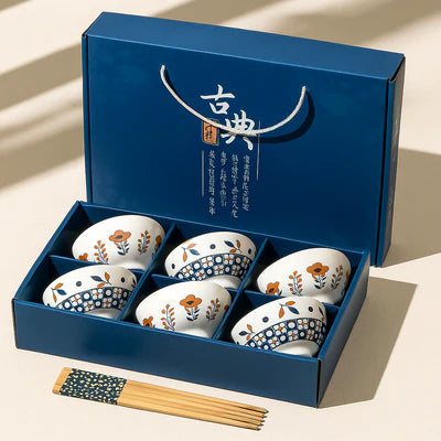 Japanese Heritage Ceramic Bowls - Set of 4