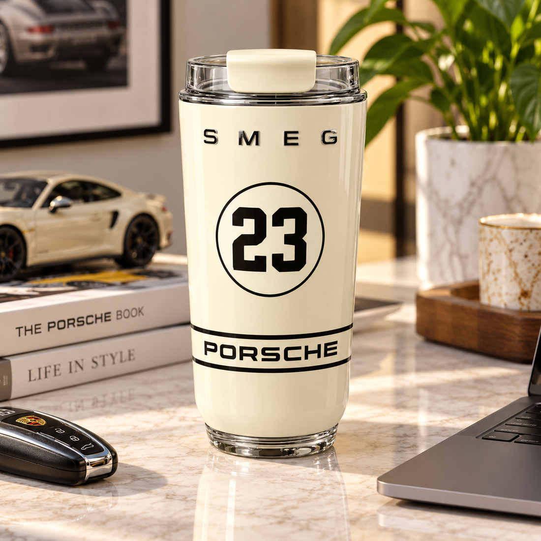 SMEG x Porsche 240ml Tumbler – Cream No. 23