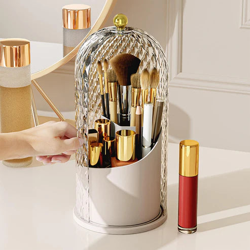 Luxury Diamond Pattern Rotating Brush Holder (Copy)