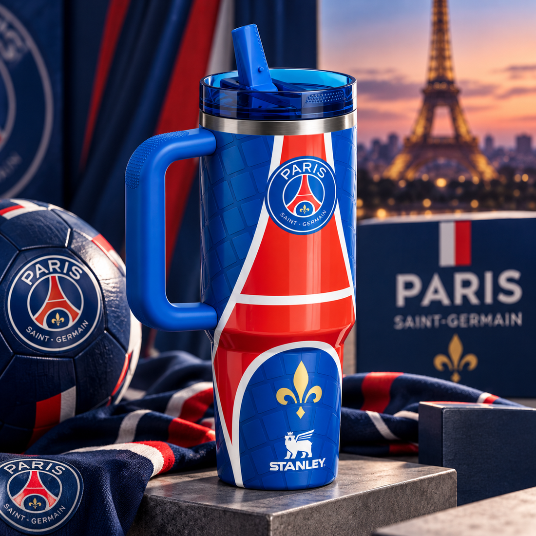 Stanley x Paris Saint-Germain Quencher® ProTour Flip Straw Tumbler | 40 OZ – PSG Nouveau
