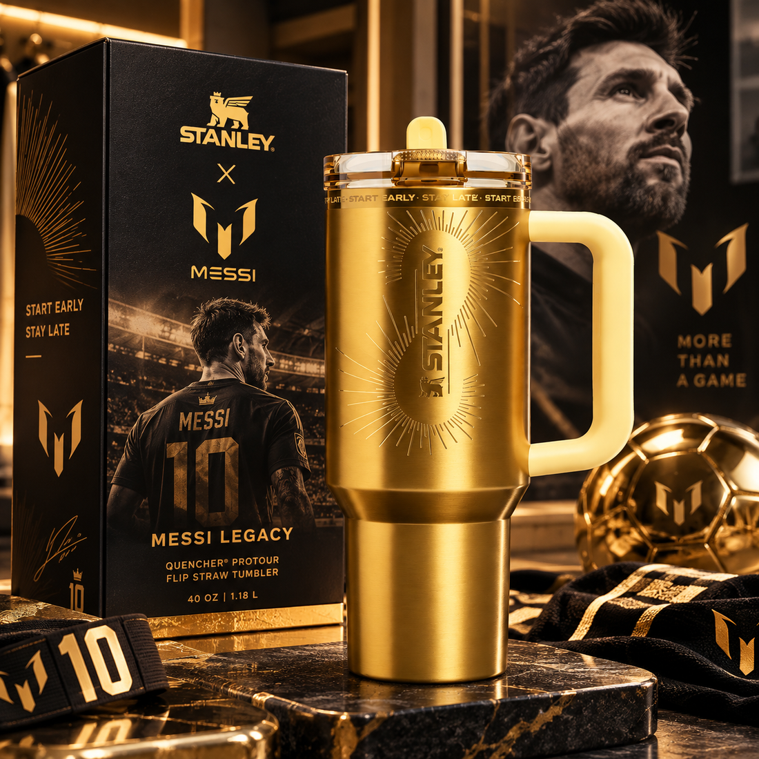 Messi x Stanley Quencher ProTour Flip Straw Tumbler 40 OZ – Messi Legacy