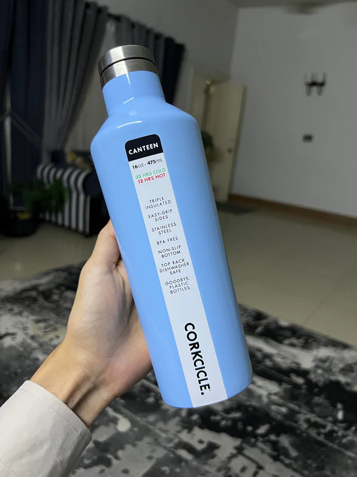Corkcicle Canteen 16oz Insulated Water Bottle - Powder Blue