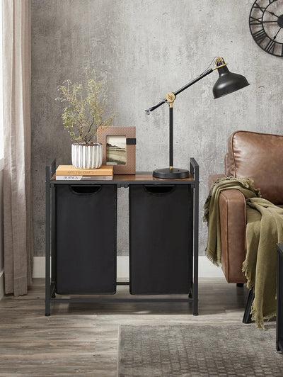 Laundry Hamper With Top Shelf & Bags