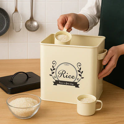 Metal Rice Storage Bucket – 5L