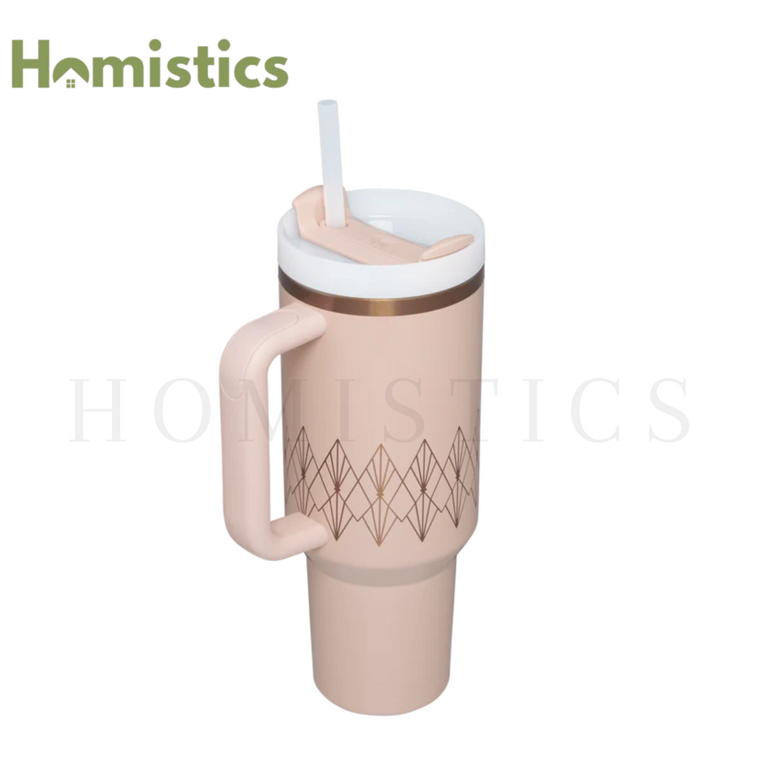 Deco Collection Quencher H2.0 FlowState™ Tumbler | 40 OZ|Blush Gloss Deco