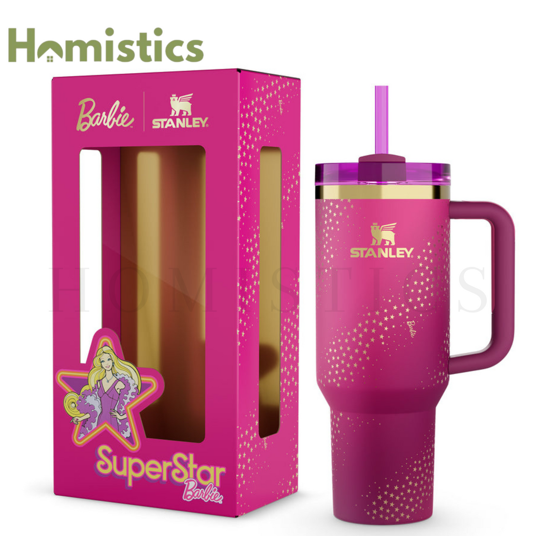 Stanley x Barbie™ 70s Superstar Quencher 40 OZ