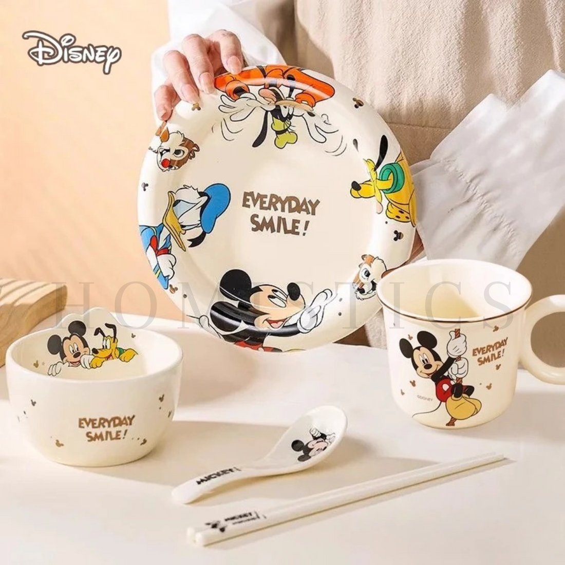 WALT DISNEY Mickey & Friends Dinnerware Set Meal Set- 6pcs