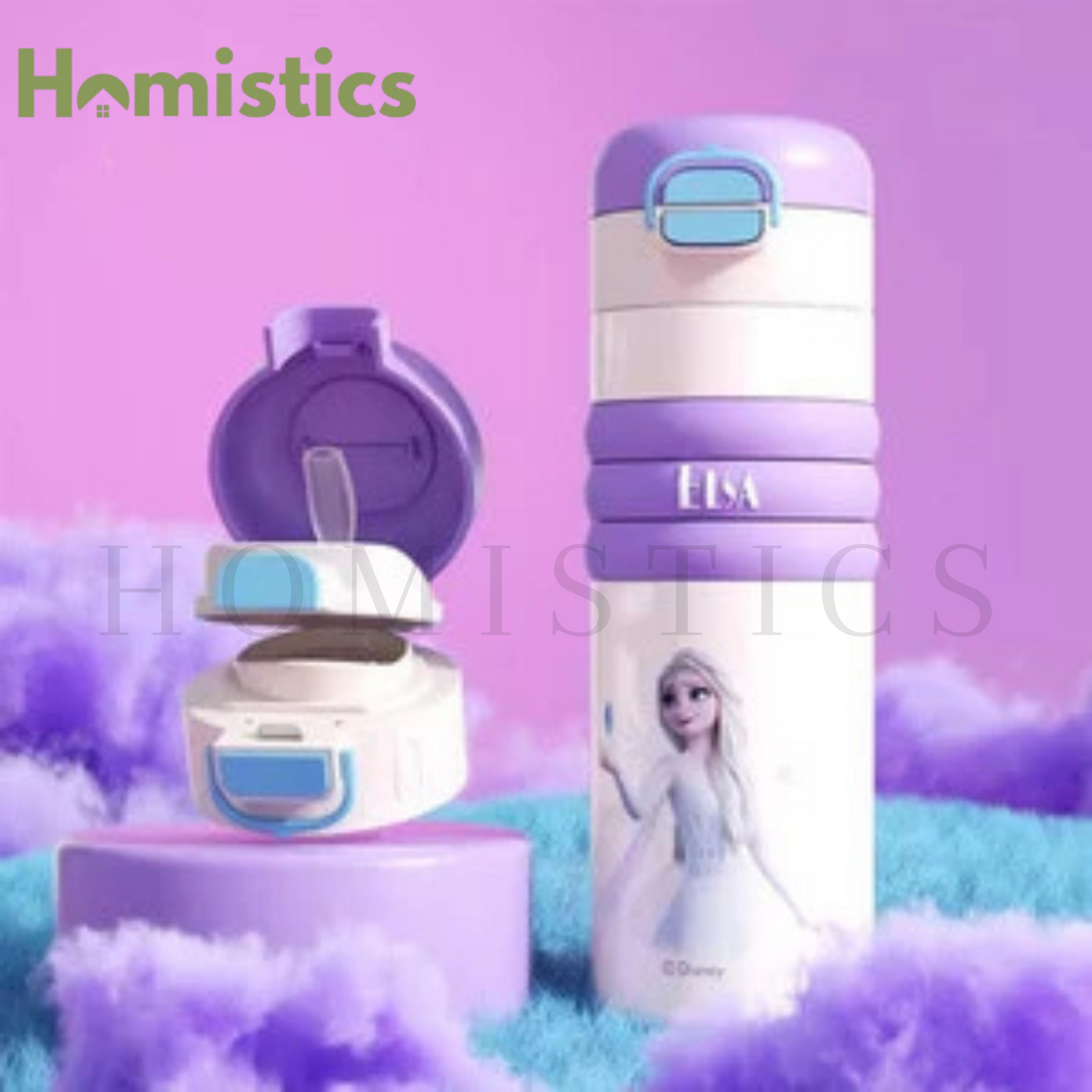 Walt Disney Frozen Elsa Insulated Water Bottle With Comfy Grip 550ml