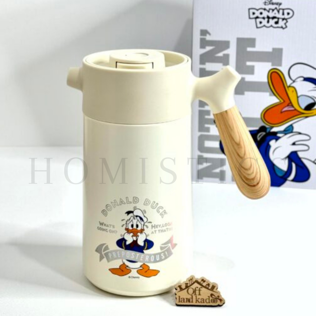 DISNEY STAINLESS STEEL VACUUM FLASK - THERMAL COFFEE POT WITH LID