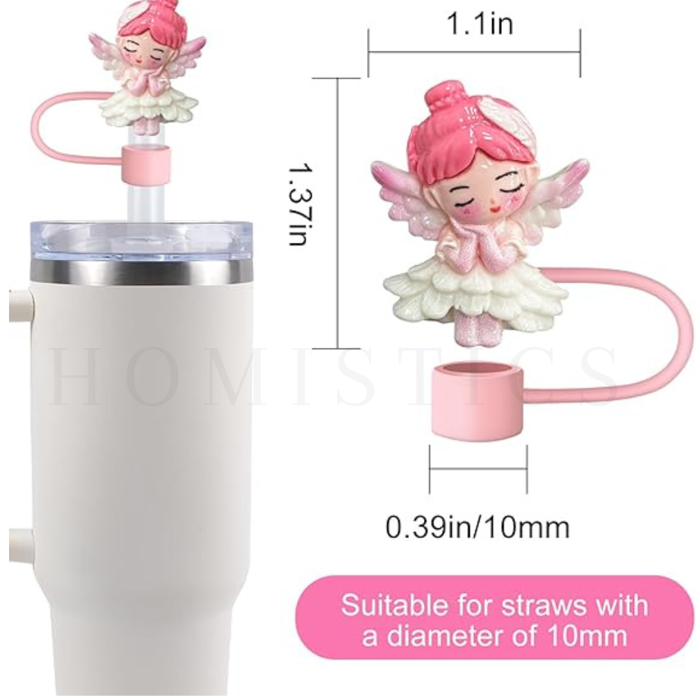 Little Princess Straw Covers - Silicone Toppers For 10MM Tumbler Straws
