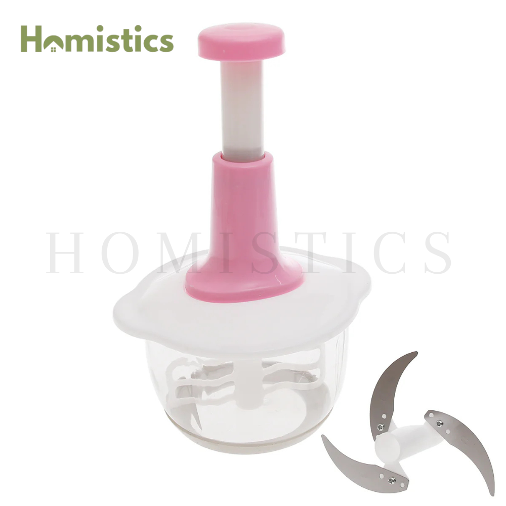 Manual Kitchen Hand Chopper – 1.5L  Push‑Down Vegetable & Fruit Dicer