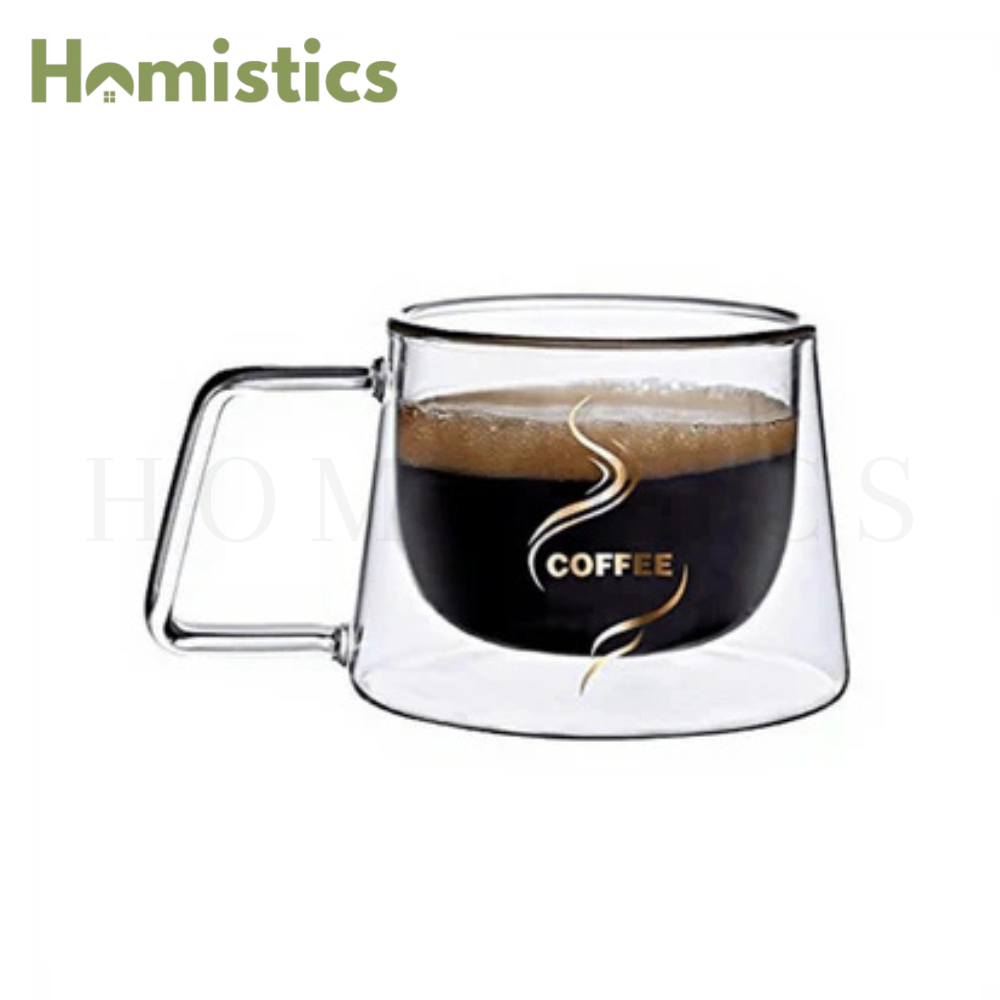 High Borosilicate Coffee Cup - Double Walled