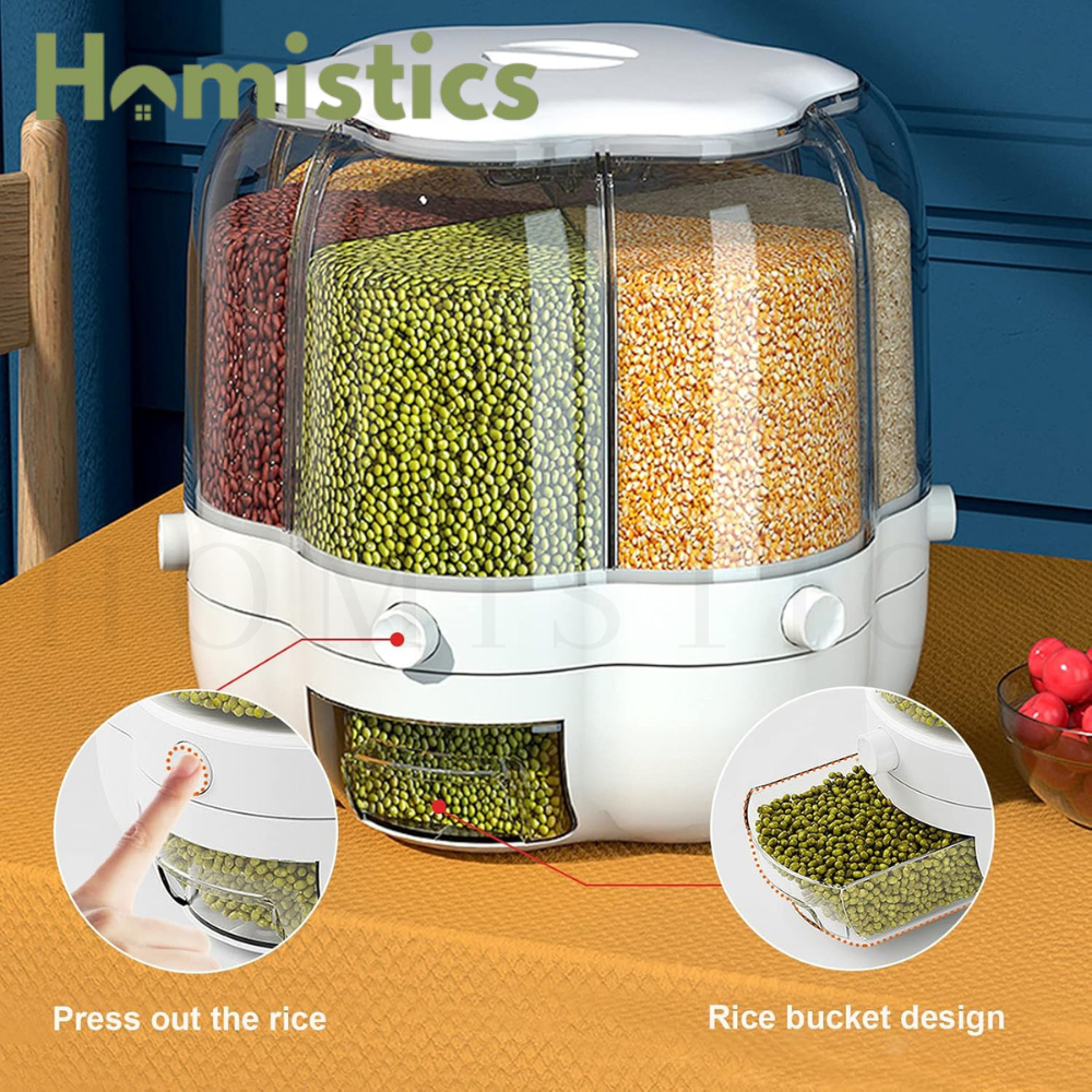 360° Rotating Grain And Cereal Dispenser