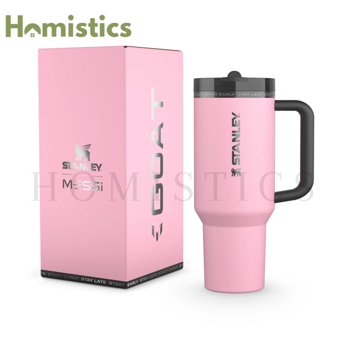 THE MESSI X STANLEY QUENCHER PROTOUR FLIP STRAW TUMBLER | 40 OZ NEW LIMITED