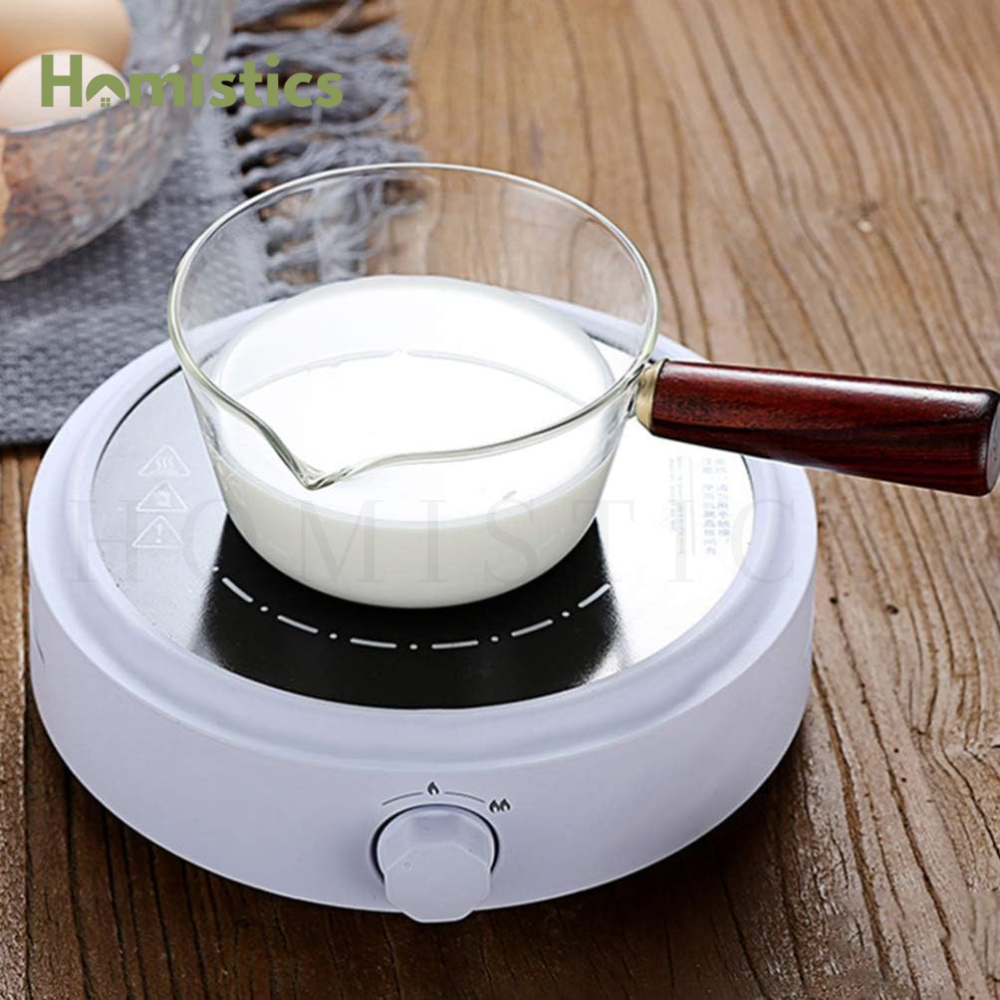 Glass Cooking Utensil (Saucepan) For Stove Use - 600ml