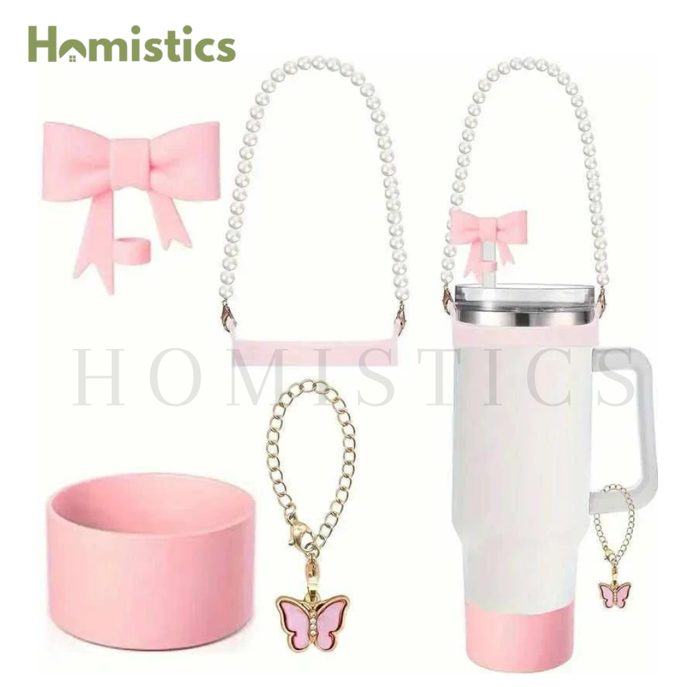 Cute Stanley Tumbler Accessories pack of 4 Piece