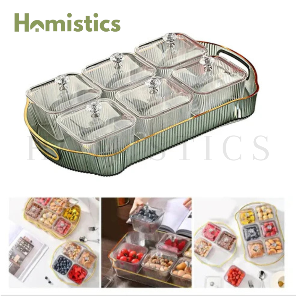 Acrylic Dry Fruit Tray And Serving Platter