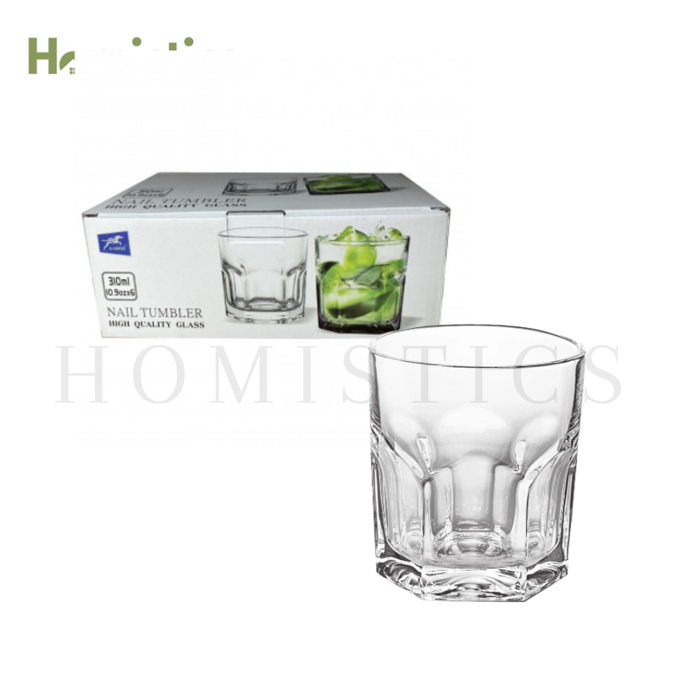 300ml Crystal Shine Drinking Glass - Elegant Everyday Drinkware