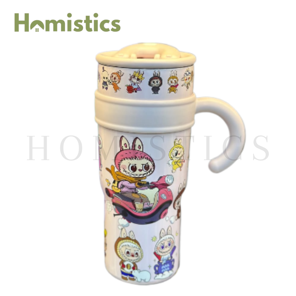 Labubu 1200ml Stainless Steel Vacuum Tumbler - Cute & Functional