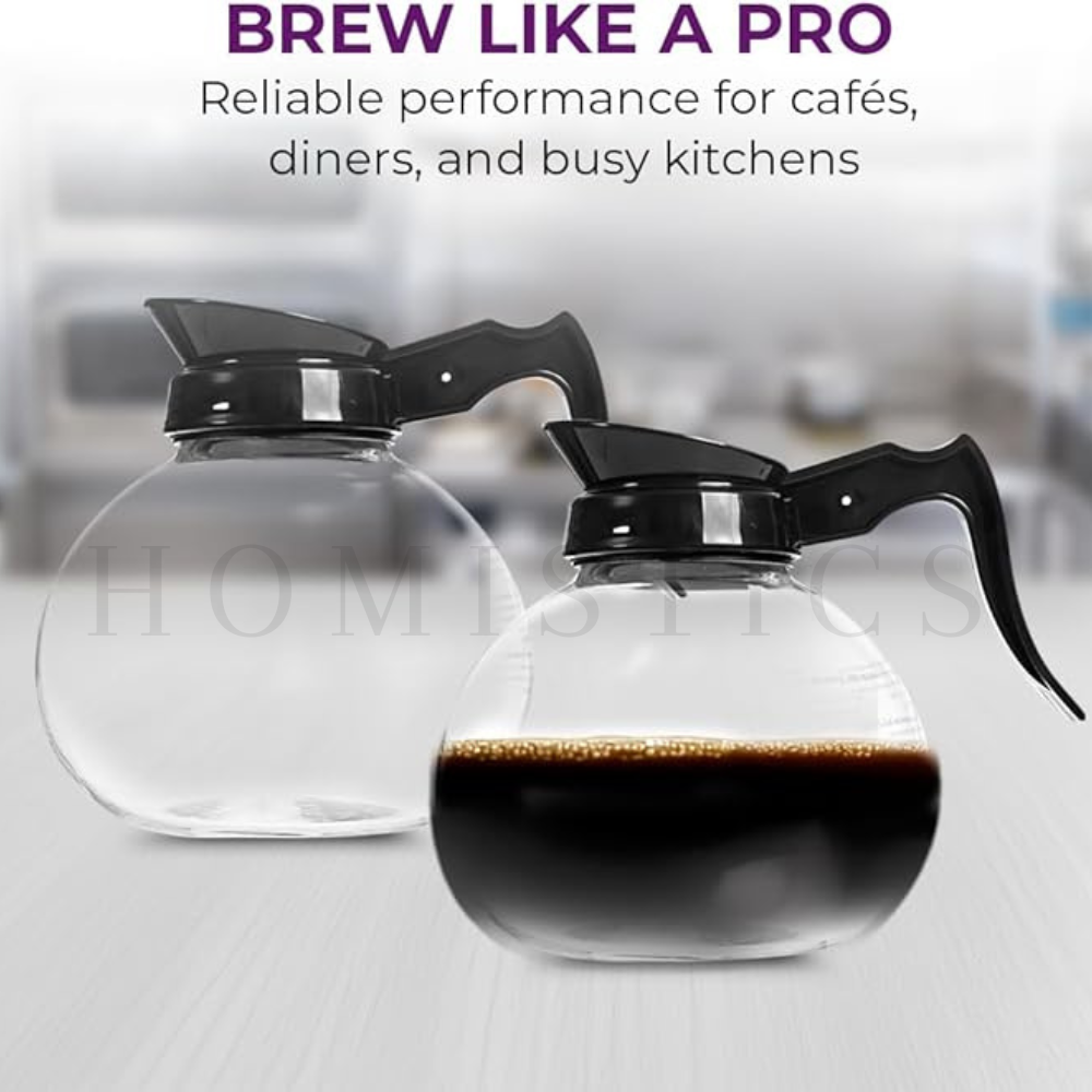 1.7L Fire-Proof Borosilicate Glass Kettle - Safe, Stylish & Durable