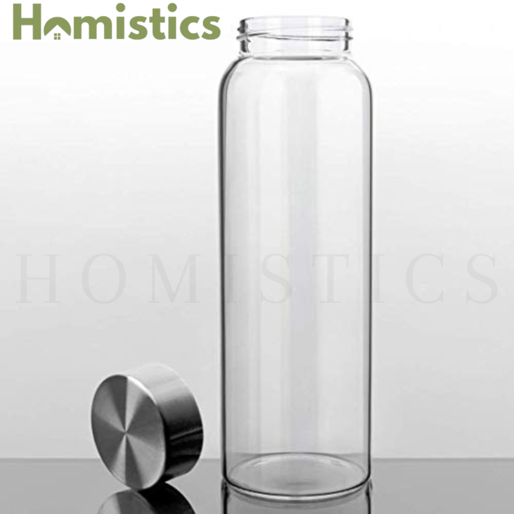 280ml Borosilicate Glass Bottle – Premium Zamzam Water Container with Carrying Loop