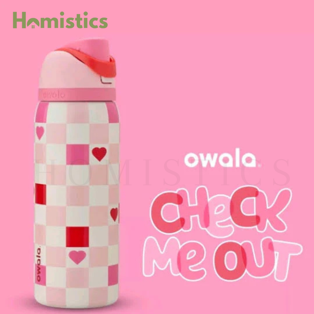 Owala FreeSip® Water Bottle - 24oz Check Me Out
