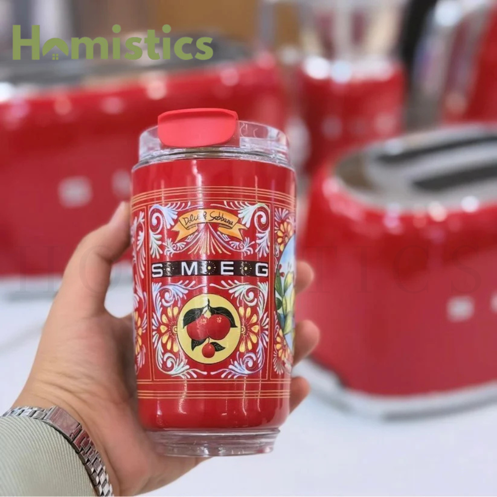 SMEG x Dolce & Gabbana Coffee Cup 320ml |Sicily Is My Love- Red Cherries