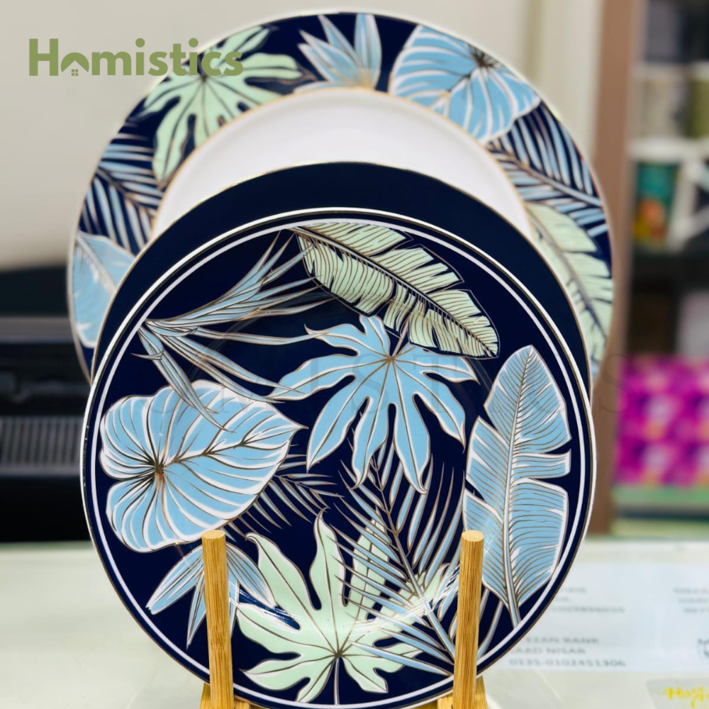 18-Piece UK Parliament Brand Bone China Plate Set