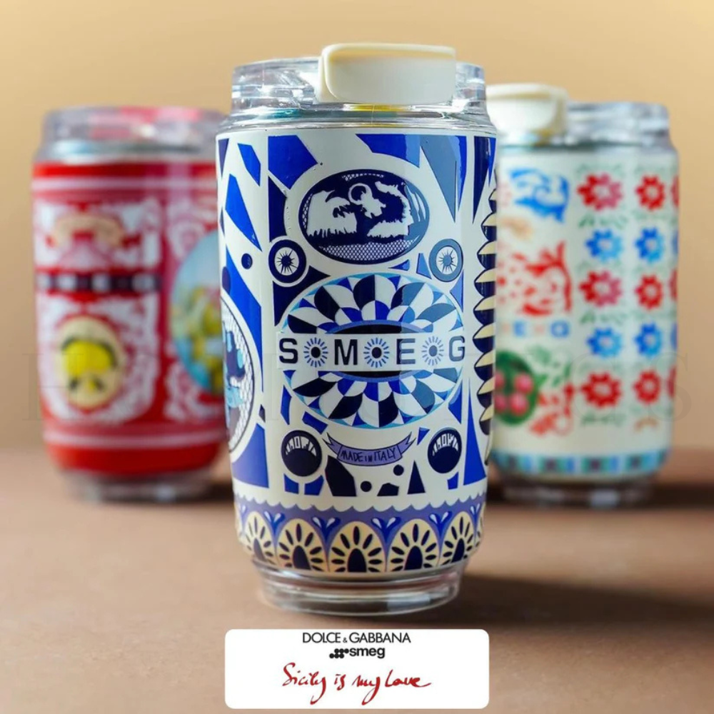 SMEG x Dolce & Gabbana Coffee Cup 320ml |Sicily Is My Love - Blue Mediterraneo