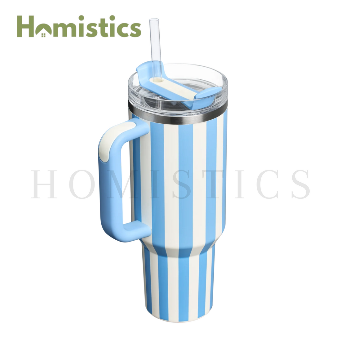 THE QUENCHER H2.0 FLOWSTATE™ TUMBLER 40OZ - CORNFLOWER CABANA GLOSS