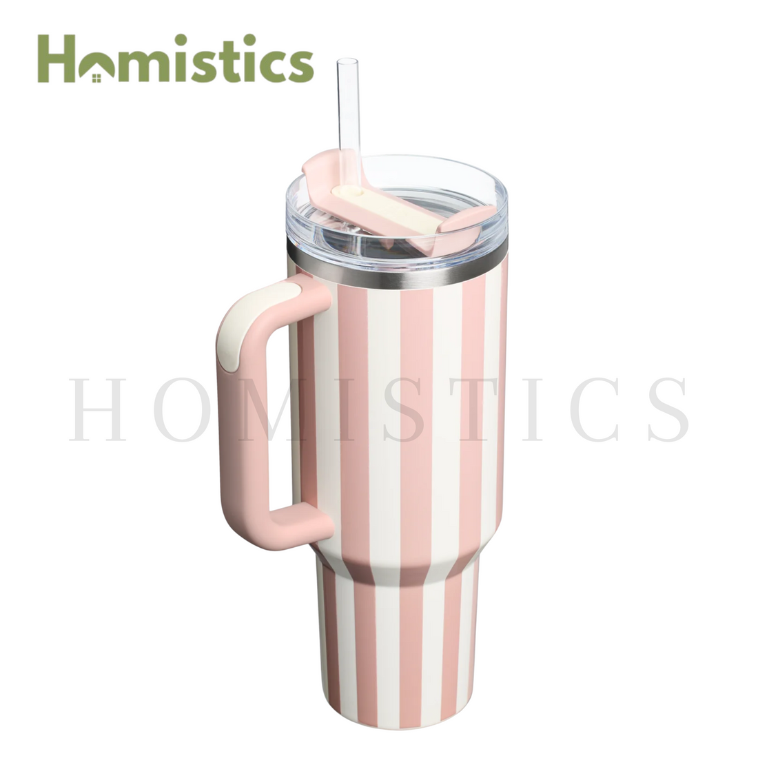 THE QUENCHER H2.0 FLOWSTATE™ TUMBLER 40OZ - PEACH WHIP CABANA GLOSS