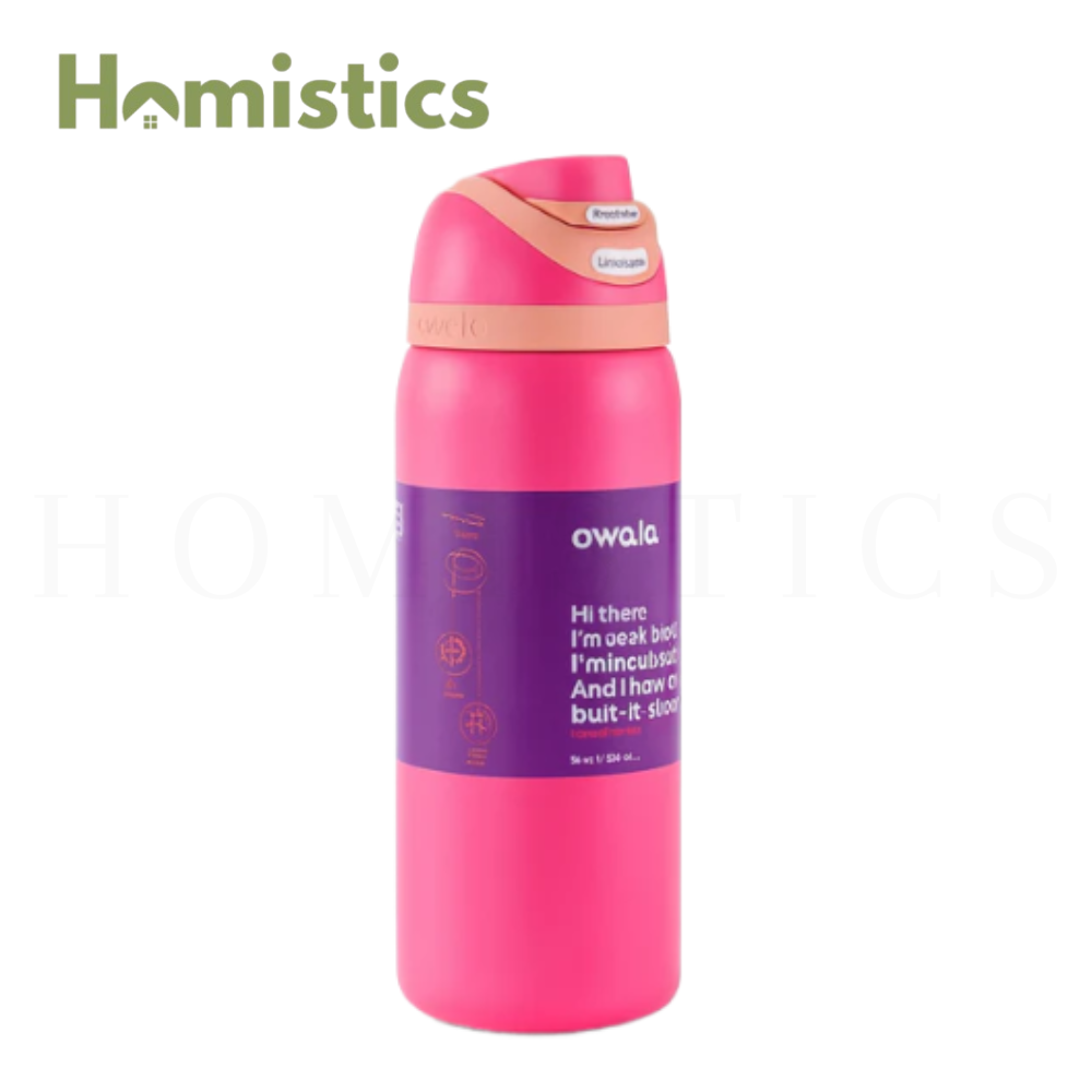 Owala FreeSip 32oz Dark Pink water bottle front view Pakistan