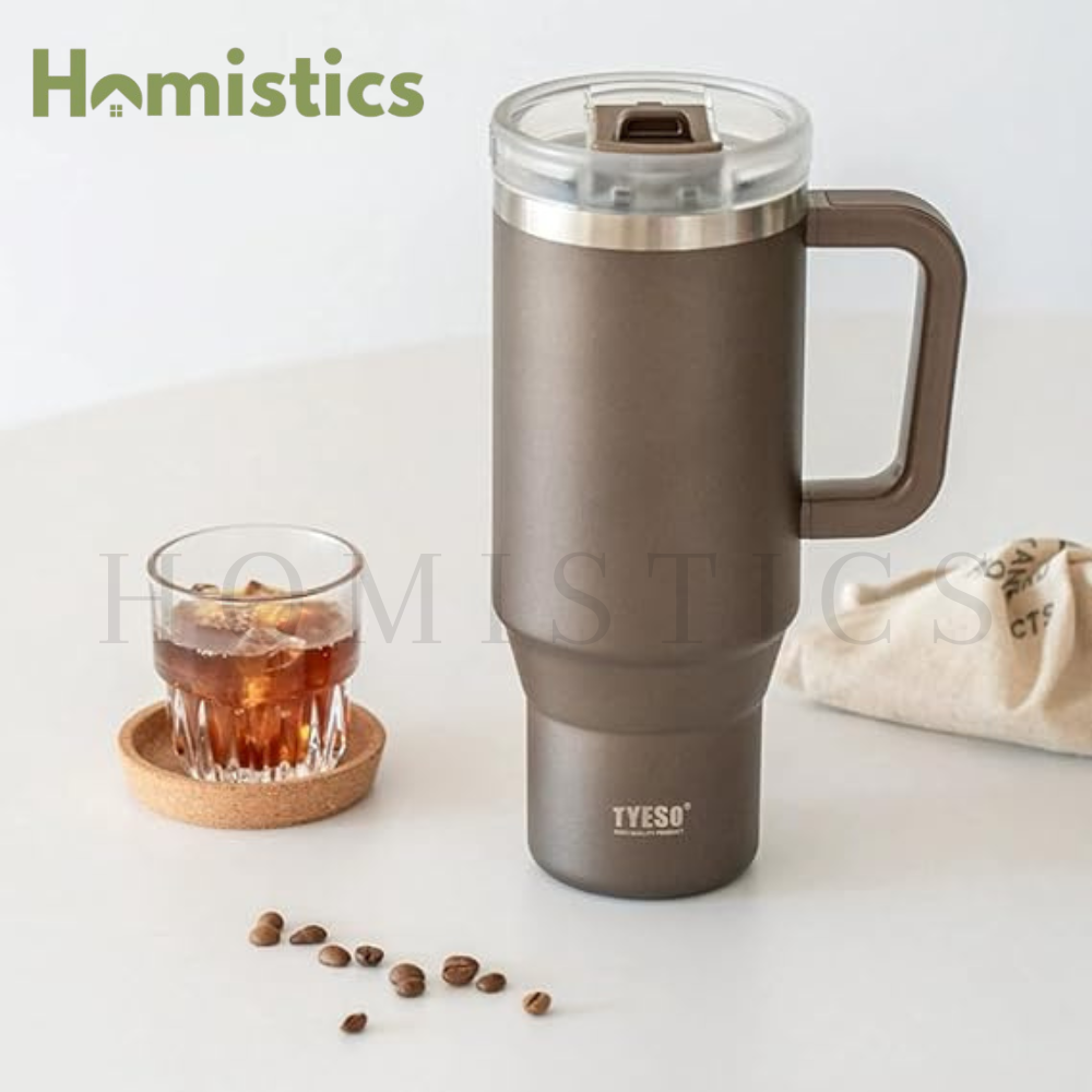 TYESO AURA Vacuum Insulated Tumbler 30oz /40oz |Mocha Brown