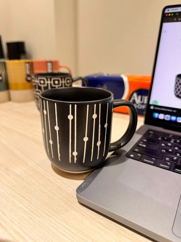 Danny Home Black Pattern Mugs