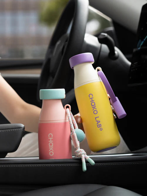 Chako Lab MilkMate Tumbler in all three colors – Glow Peach, Shiso Pine, and Tiramisu – 520ML ceramic insulated
