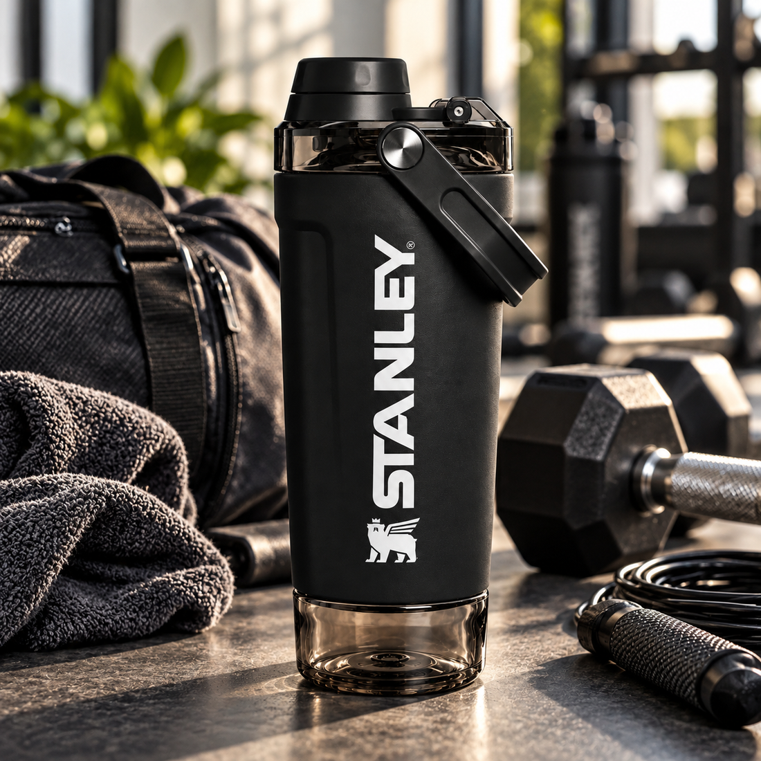 Stanley Activate Shaker Bottle – 20oz | Black