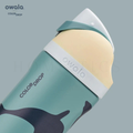 Owala FreeSip 24oz Fin Frenzy water bottle close view Pakistan