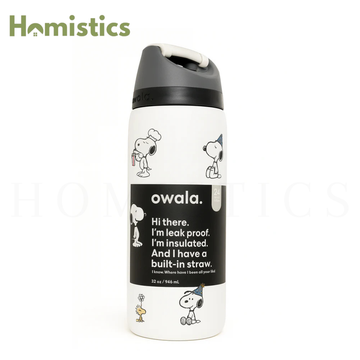 Owala Snoopy White 32oz FreeSip water bottle
