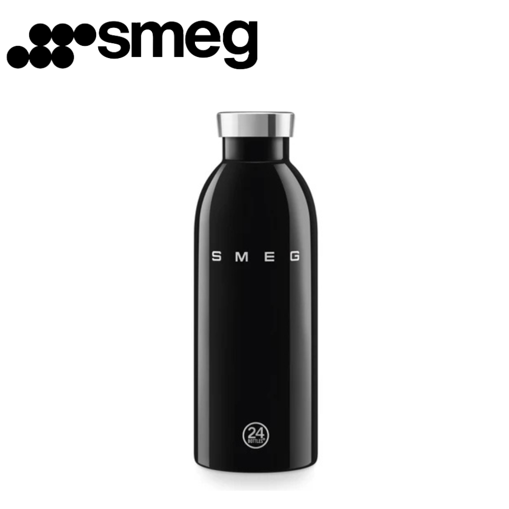 SMEG x 24Bottles Clima Bottle Black 500 ml insulated stainless steel bottle