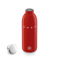 SMEG x 24Bottles Clima Red Bottle 500 ml stainless steel bottle closeup