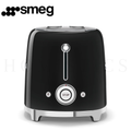 SMEG Black Retro Toaster Side View with Sleek Design and Control Settings