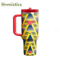 Stanley ProTour flip straw lid close-up bruised banana tumbler
