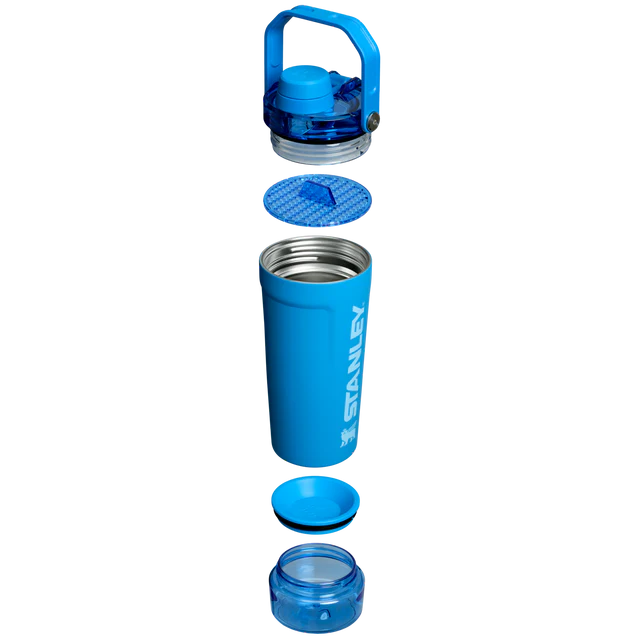 gym shaker bottle azure color